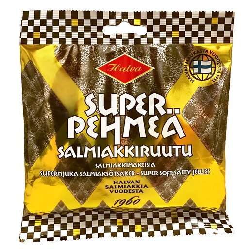 Halva Super Soft Salmiakki Liquorice 4 Packs of 100g